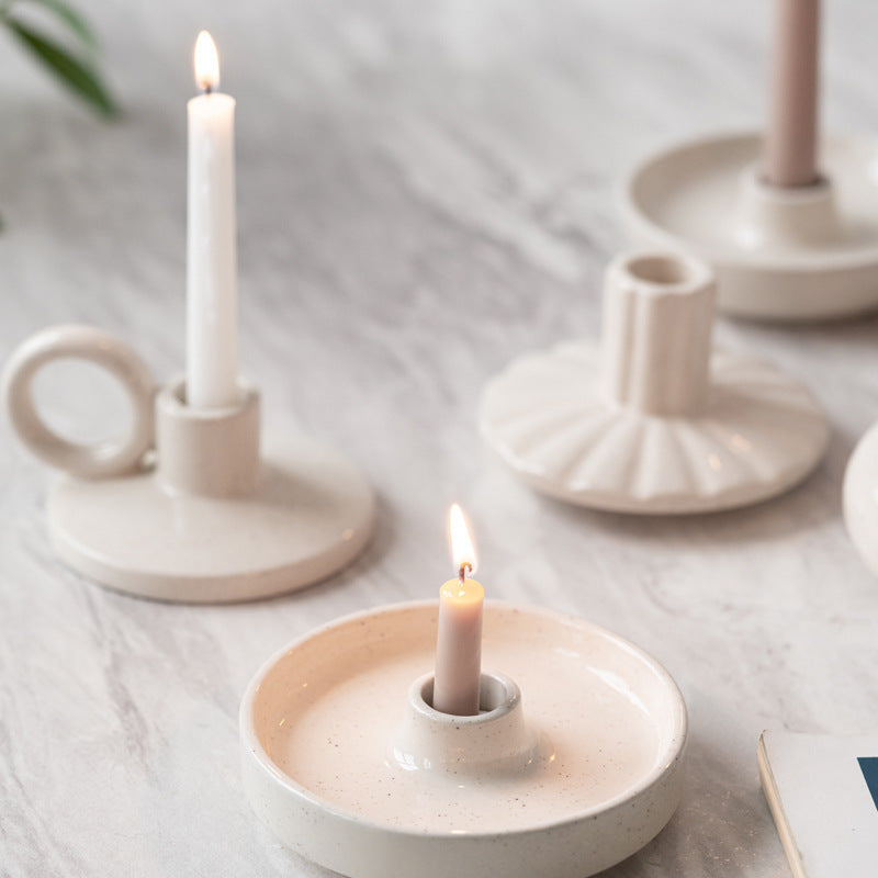 Ceramiczny świecznik